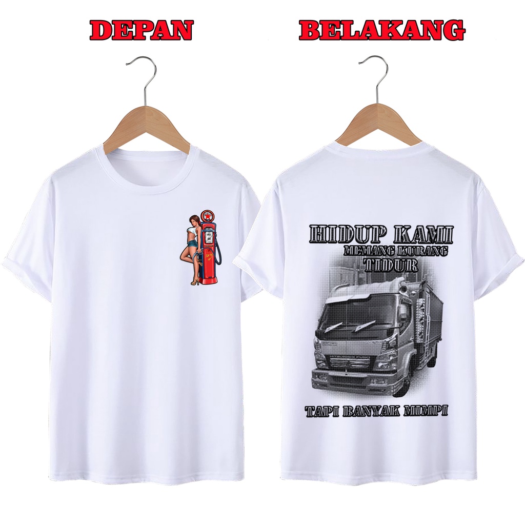 KAOS DISTRO UNISEX PRIA DAN WANITA TERBARU, KAOS JUMBO  TRUCK MIMPI