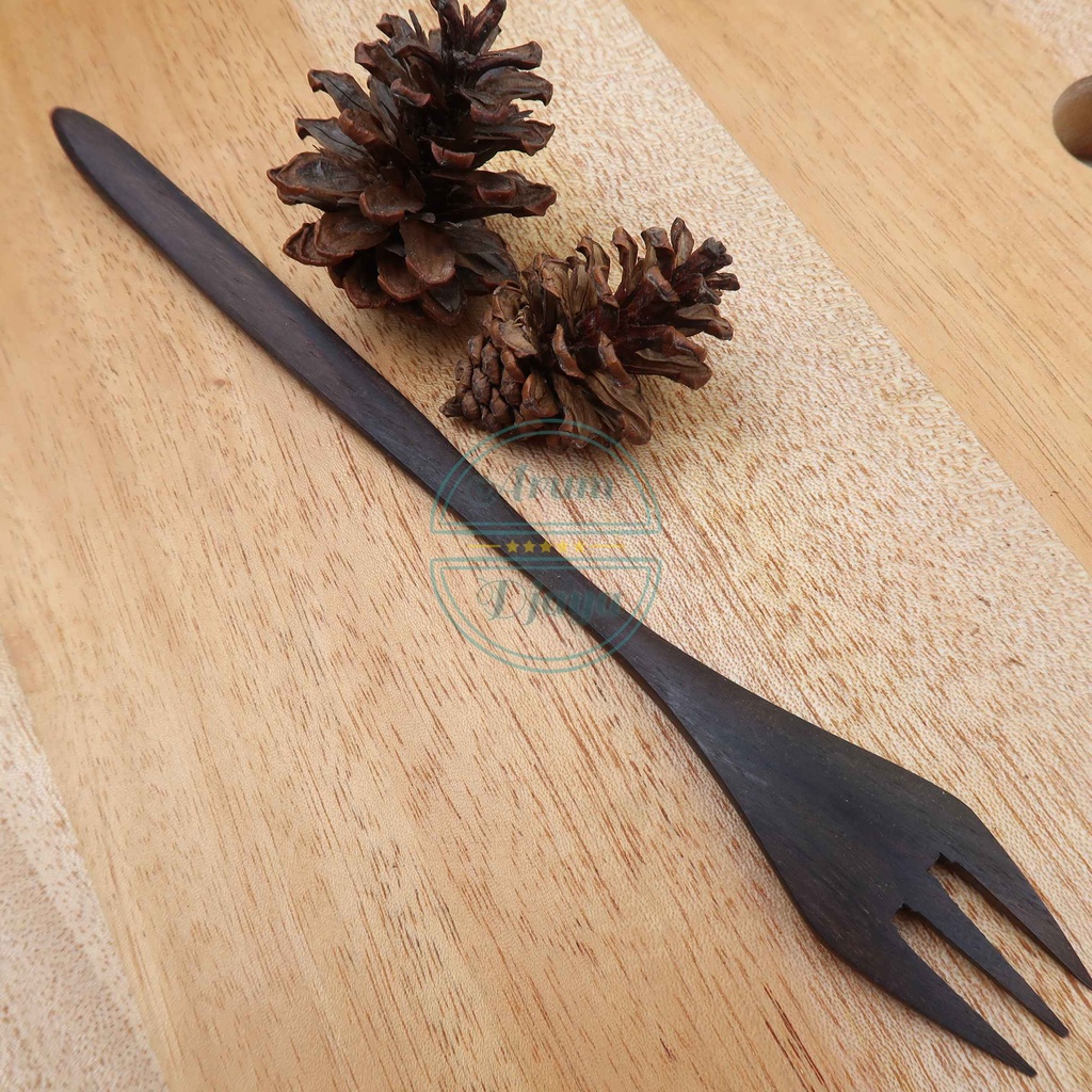 Garpu Buah Kayu Fruit Fork Sendok Buah Garpu Souvenir Sendok Souvenir