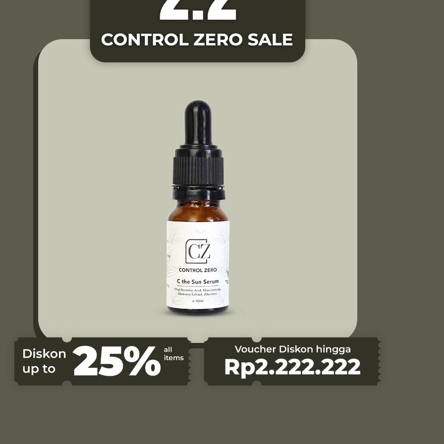 ☂ Control Zero - C The Sun Serum 10ml & 30ml 4% Niacinamide Repair Skin Barrier Skincare Glowing  ✸
