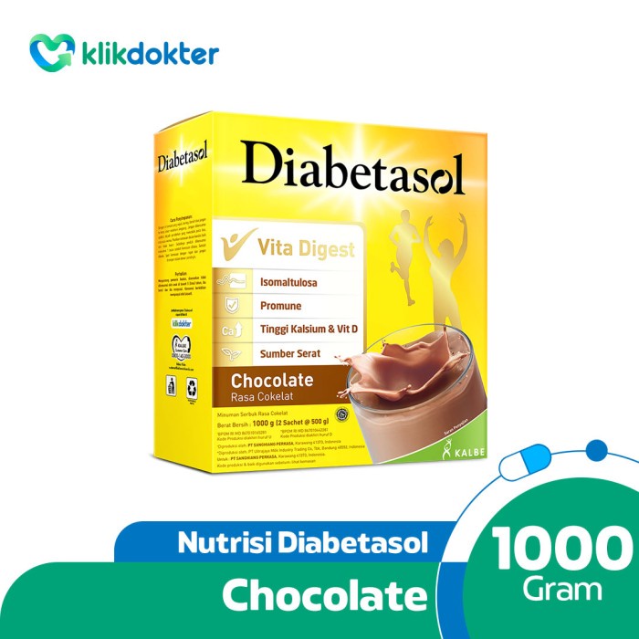 

[ COD ] Diabetasol Chocolate 2x500gr