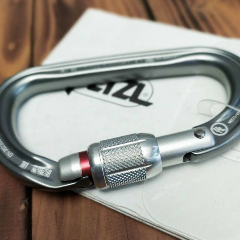 Carabiner Petzl  Mosqueton AMD Screen Lock/ Carabiner Screw for climbing/ alat panjat carabiner scre