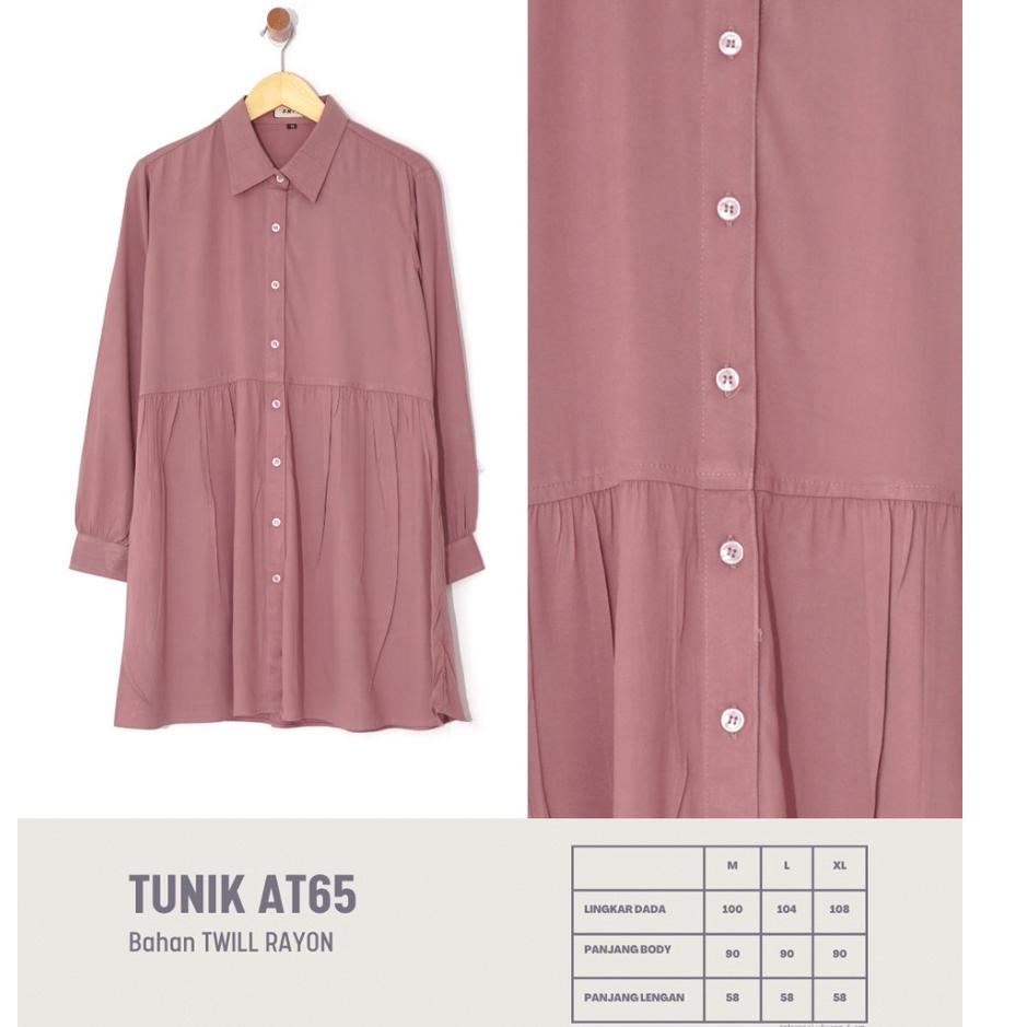 Paling Dicari Anyo AT65 Tunik Denim dan Rayon Polos