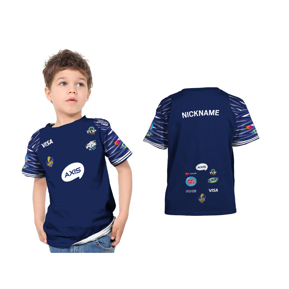 Baju Kaos Jersey  Anak EVOS 2021 Esport Gaming Free Nickname Fullprint Cowok Laki Laki Perempuan 1 -