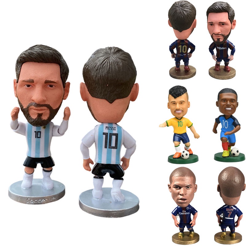 Carton Lionel Messi Action Figures Kylian Mbappé Neymar Toy Kids Xmas Gift
