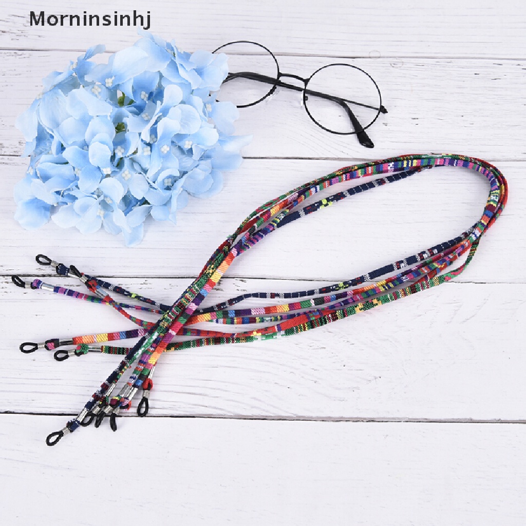 Mornin 5Pcs Mix Colorful Ethnic Cotton Sunglasses Tali Penahan Penahan Penahan Kacamata id