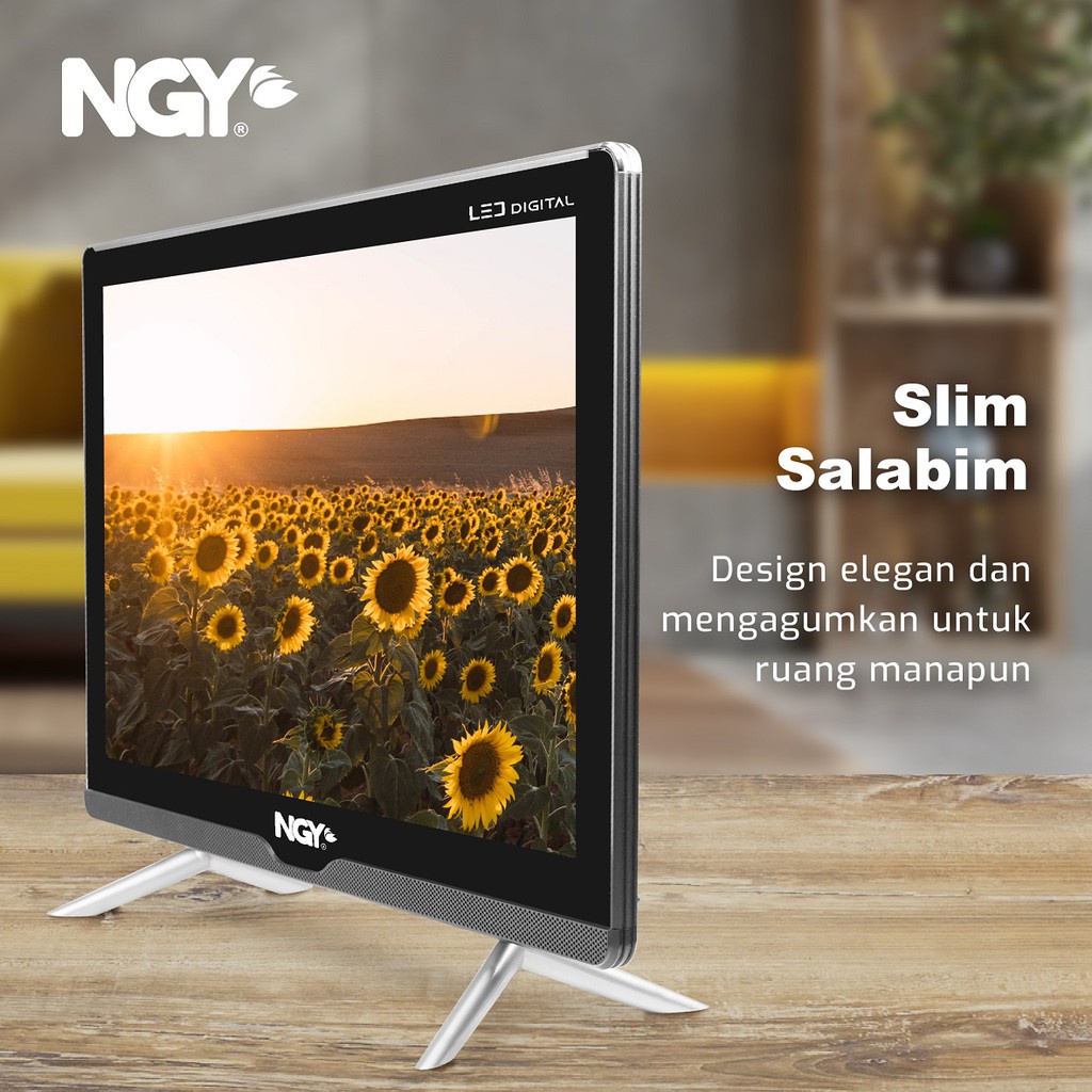 TV Digital 22 inch TV LED Digital Televisi HDMI USB Full HD Garansi Resmi 1 Tahun NAGOYA