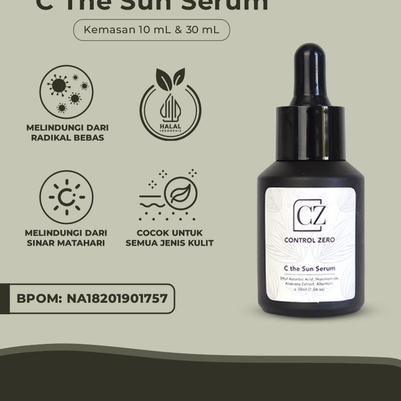 ✬ Control Zero - C The Sun Serum 10ml & 30ml 4% Niacinamide Repair Skin Barrier Skincare Glowing  ☃
