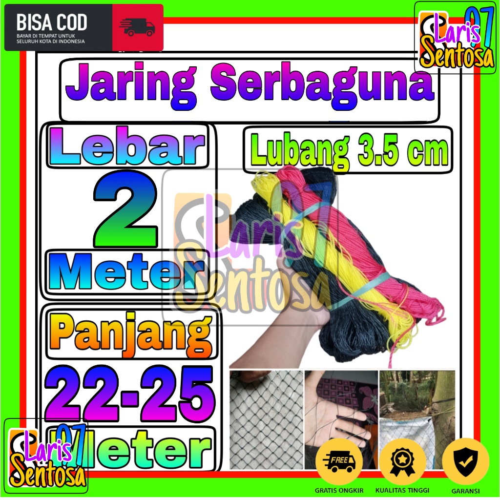 Jaring Pagar Ayam 2 meter / Jaring Serbaguna /Jaring Kandang /Jaring
