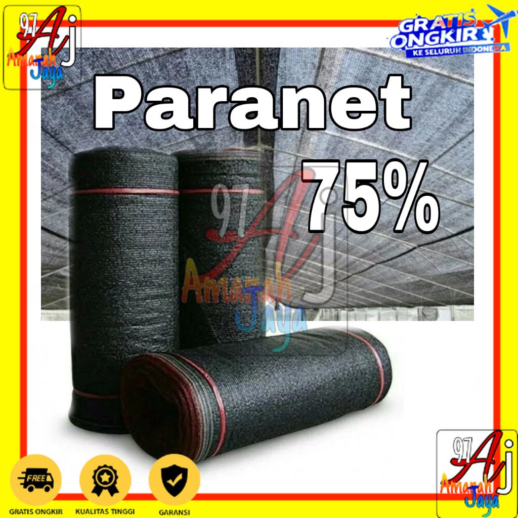 [PROMO] Paranet Import 75% (eceran)  lebar 3m peneduh tanaman