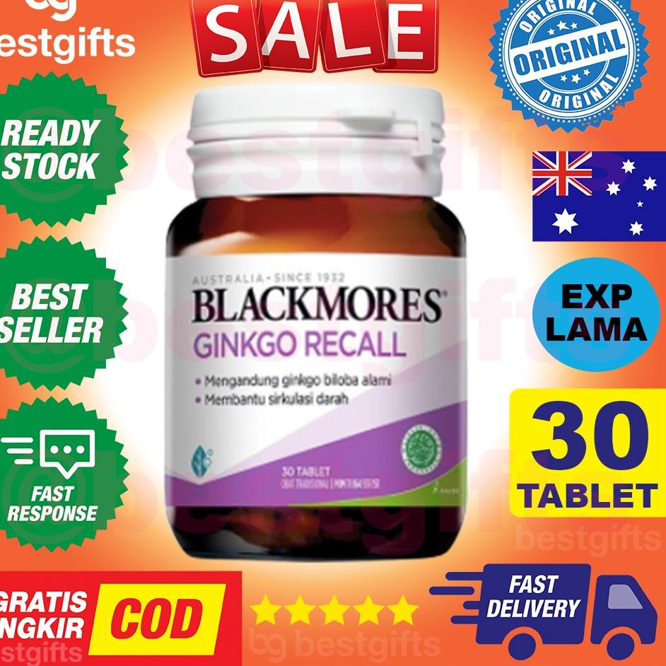 12.12 STOK READY BLACKMORES GINKGO RECALL ACTION GINKO GINGO GINGKO FORTE KALBE VITAMIN BILOBA ANTI 