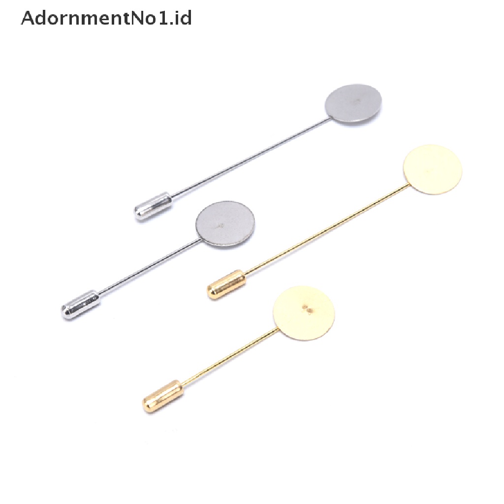 [AdornmentNo1] 10pcs Base Blank Tray Backs Pins Bros Setg DIY Bros Temuan Perhiasan [ID]