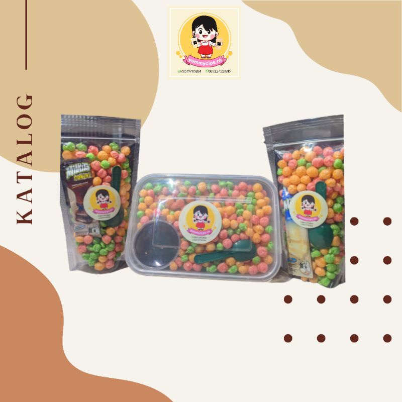 

Nyamnyam Rice Crispy Box 500ml/Snack crispy/varian rasa