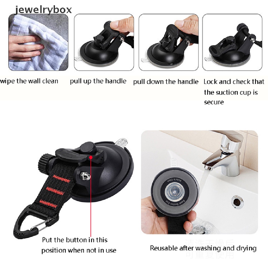 [jewelrybox] Mobil Luar Suction Cup Anchor Secure Hook Car Side Awning Camping Gadget Butik