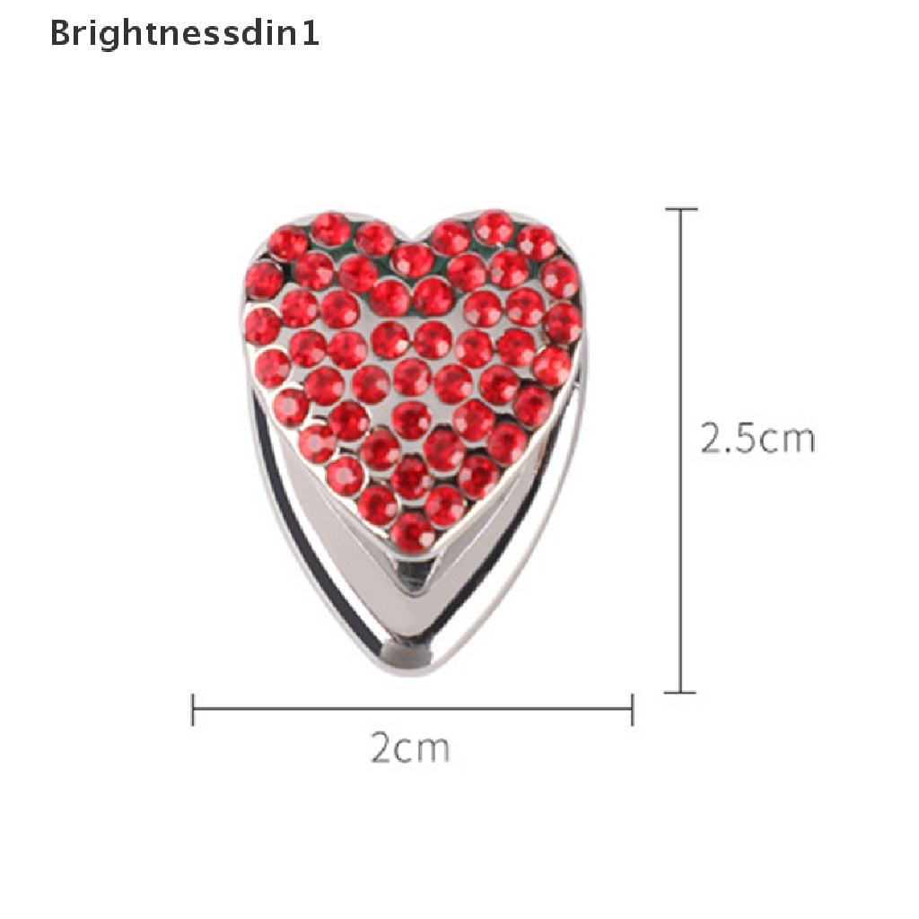 [Brightnessdin1] Mini Coupler Kristal Berlian Love Hook Dekorasi Dinding Rumah Pintu Gantung Butik