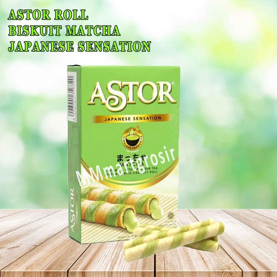 

Astor Roll / Biskuit Astor Renyah / Biskuit Astor Rasa Matcha / 40gr