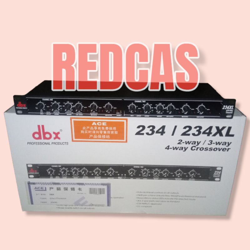 DBX CROSSOVER 234XL STEREO 2-WAY 3-WAY 4-WAY CROSSOVER 234 XL DBX234XL