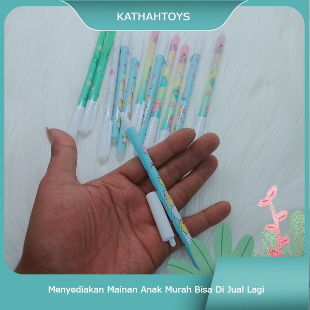 

Kathah 1/2 Lusin Bolpen/ Pulpen/ Pena Bisa Di Hapus / 6 Pcs