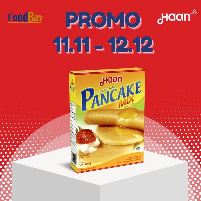 HAAN Pancake Original dan Keju Tepung Premix Pancake 150 Gr