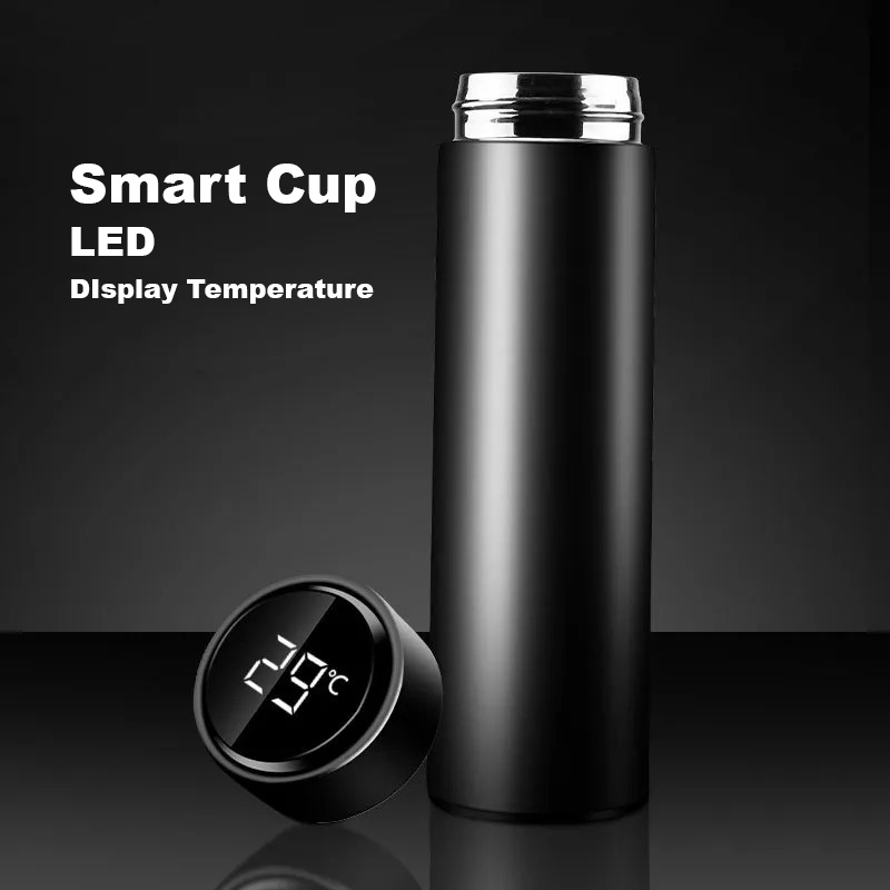 Botol Thermos 500ml Tumbler LED Display Temperatur Suhu Termos