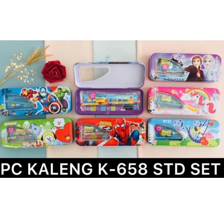 

C40 KOTAK PENSIL KALENG STUDY SET ANAK KARAKTER / PENCIL CASE / TEPAK KALENG NEW ARRIVAL ㅋ