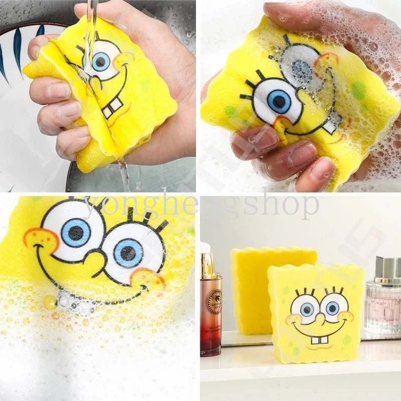 Spons Cuci Piring Motif Kartun Untuk Kamar Mandi / Dapur