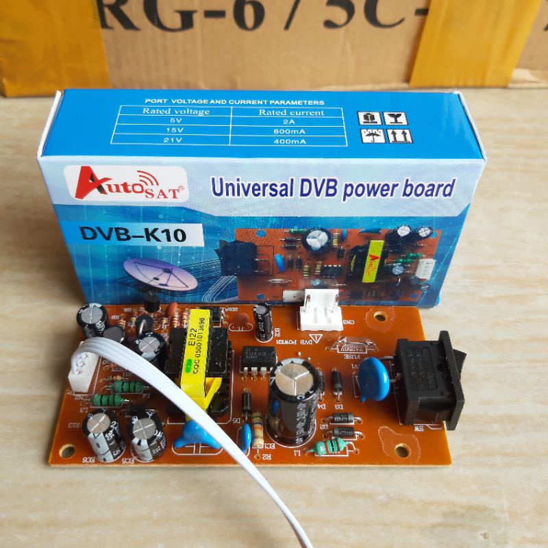 REGULATOR DIGITAL PARABOLA DVB POWER SUPPLY DVB MP4 UNIVERSAL POWER BOARD SOOER /AUTO SAT