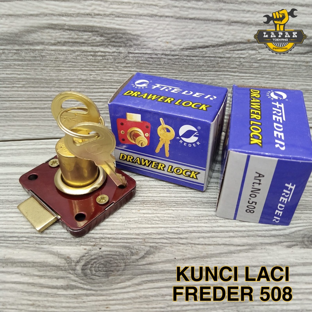 Kunci Laci FREDER 508 16mm Kunci Lemari Loker Lock Kecil Model 808