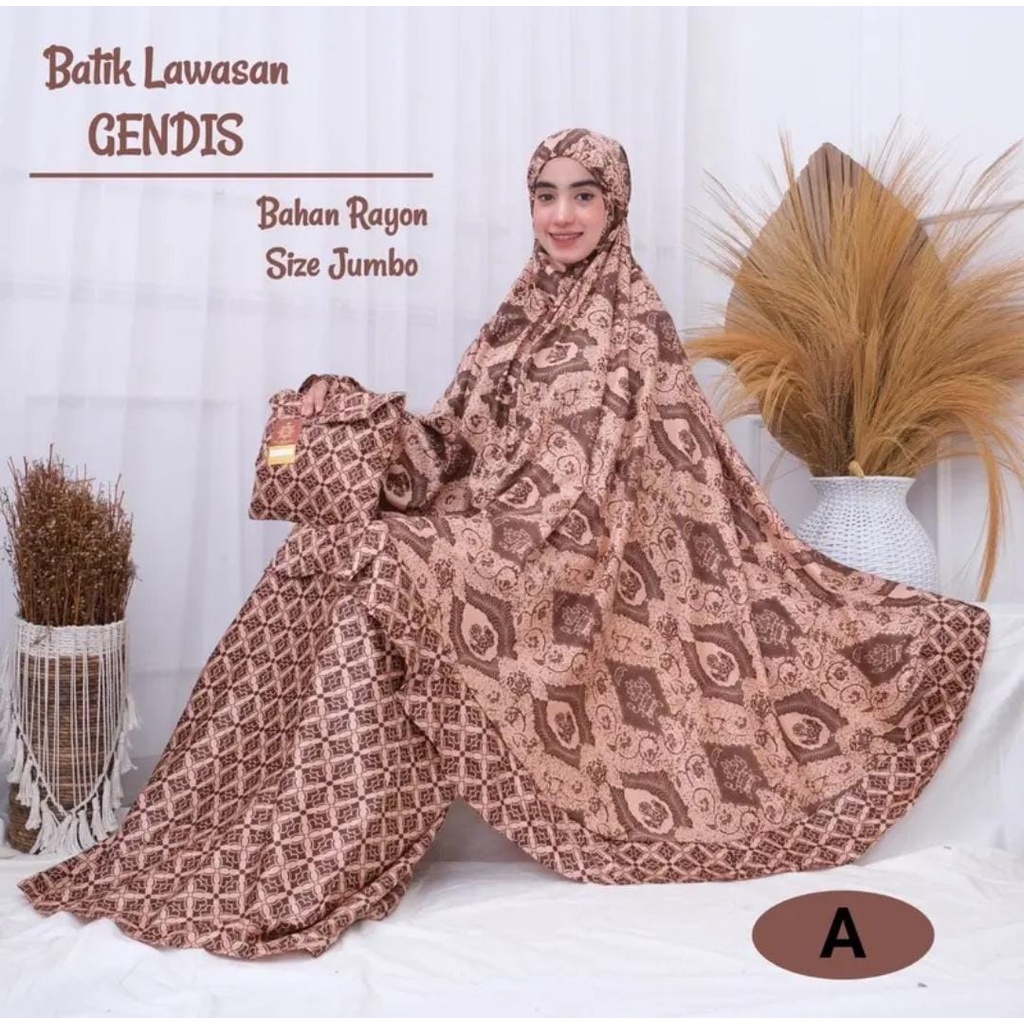 MUKENAH RAYON GENDIS JUMBO MODEL BATIK TERBARU