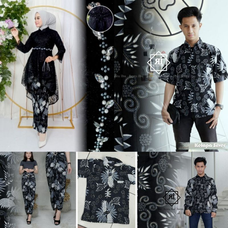 Real pict BAJU COUPLE BATIK  COUPLE KEBAYA MODERN  BAJU COUPLE KELUARGA  BAJU COUPLE PESTA