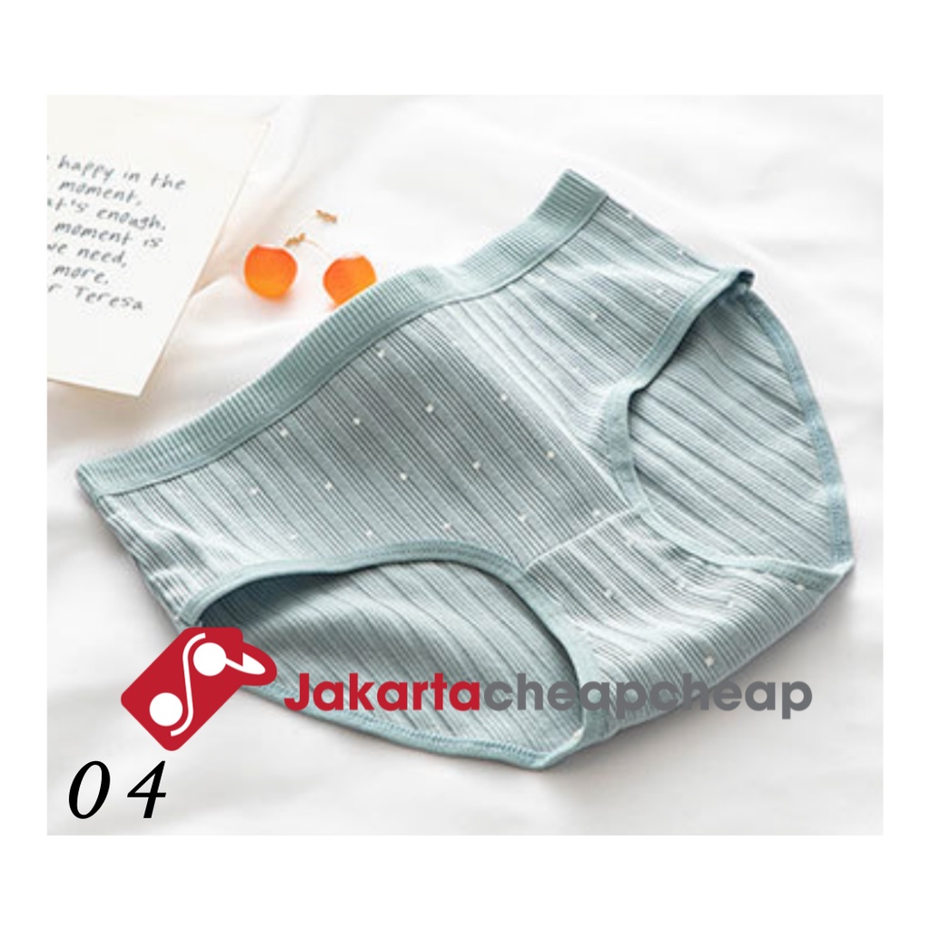 JC505 Celana Dalam Wanita Korea Panty Cewek Katun Motif Lucu Cantik