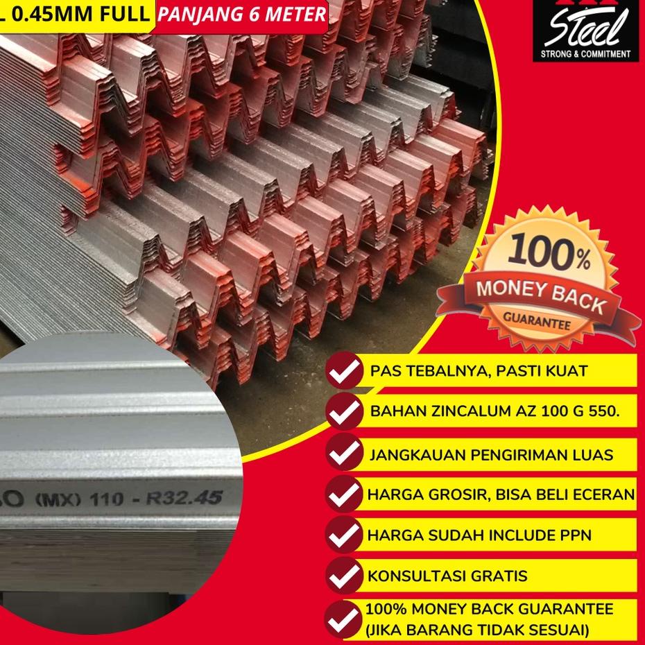 ☎ Reng Taso 32.45 / Rangka Atap Baja Ringan Taso / Reng Galvalume ☄