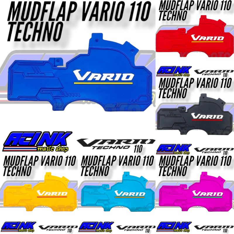 MUDFLAP VARIO 110 TECHNO MUD FLAP VARIO 110 KARBU CARBU KARET PENAHAN LUMPUR VARIO 110 TECHNO