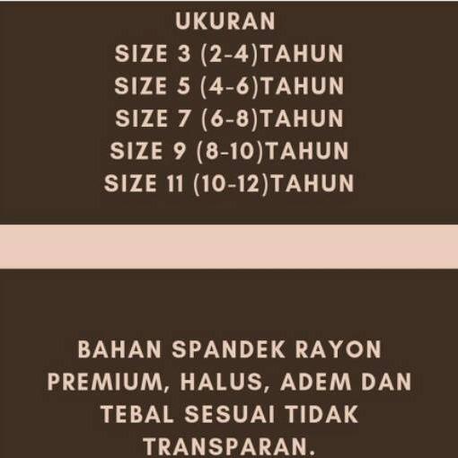 Biiu Legging Wudhu Anak Legging Anak Bahan Kaos