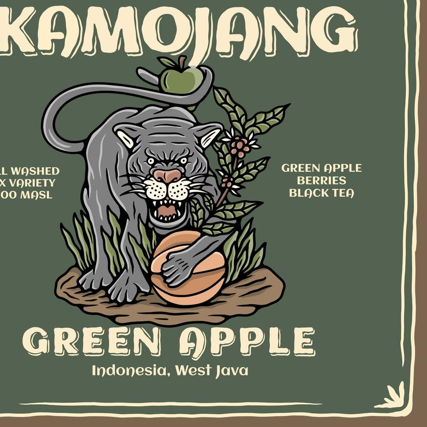 

✤ Kopi Arabika KAMOJANG GREEN APPLE (200 gr) Single Origin Specialty Coffee ❀