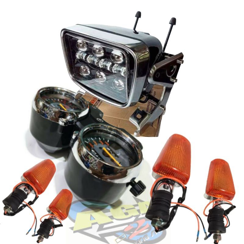 FULL SET ASSEMBLY LAMPU DEPAN DAYMAKER OVAL RX KING NEW RX KING OLD
