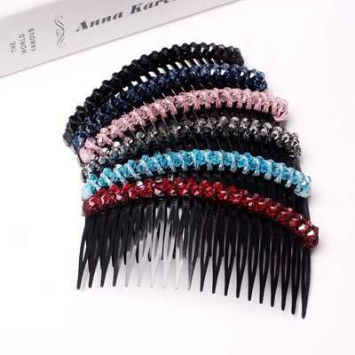 ⭐️𝐈𝐇𝐒 𝟐𝟗𝟑 𝐋𝐚𝐦𝐩𝐮𝐧𝐠⭐️Sirkam Plastik Kristal Hair Comb Sirkam Rambut Mata Sisir Sunggar Kristal