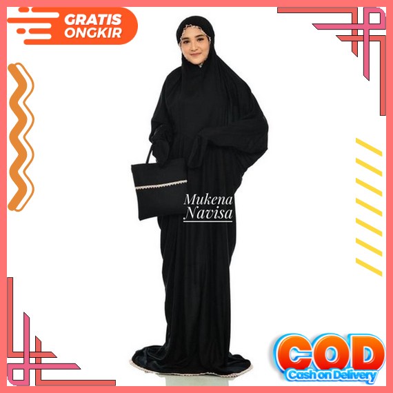Alfath714 - Mukena Terusan Dewasa Bordir Strimin Mukenah Lajuran Mungkena Dewasa Bahan Adem Mukenah 