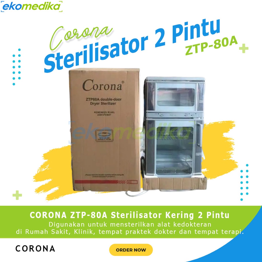 Sterilisator Corona 2 Pintu / Sterilisator Kering 2 Pintu Corona - Sterilizer Alat Medis - Instrumen