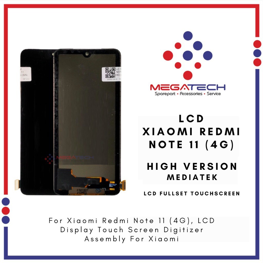 LCD Redmi Note 11 (4G) Versi Mediatek Fullset Touchscreen