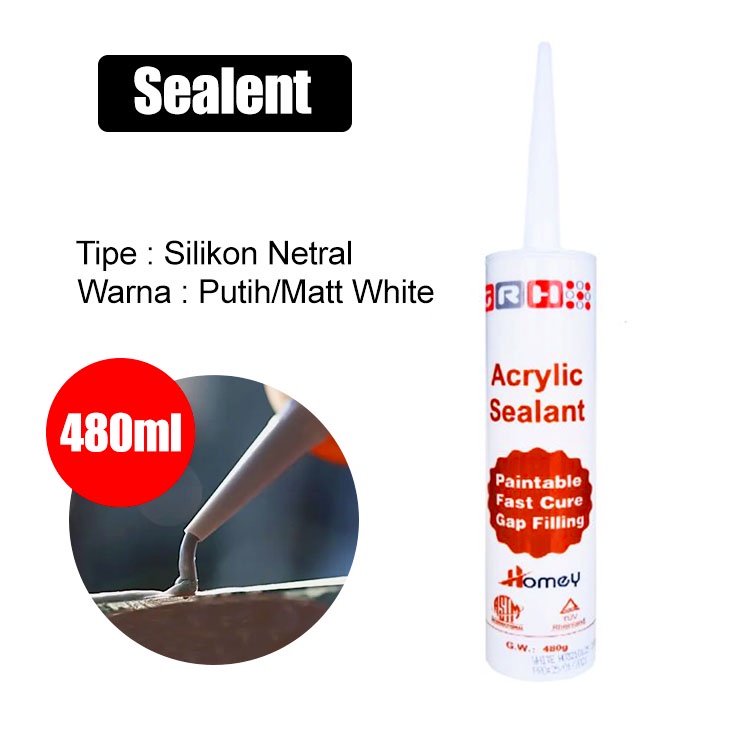 Lem Silikon Akrilik / Silicone Sealant / Lem Kaca Aquarium / Acrylic Sealent