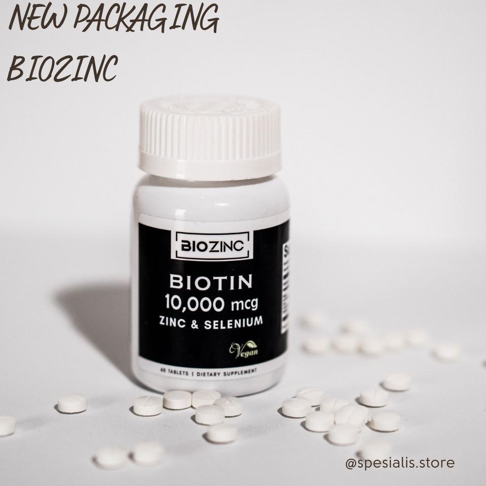 ➢ BIOZINC (BIOTIN mg + zinc dan selenium) 60 tabs ☼