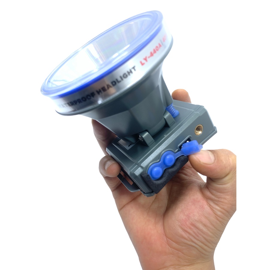 NEW~Senter Kepala Super LED 40 Watt Kawachi LY-440A dengan 5x pencahayaan | HeadLamp LED Super Terang WaterProof 40W 40 Watt Super LED Isi Ulang Rechargeable 5600 mAh | Senter Kepala Kawachi LY 440 A Polymer Lithium Waterproof | FMS