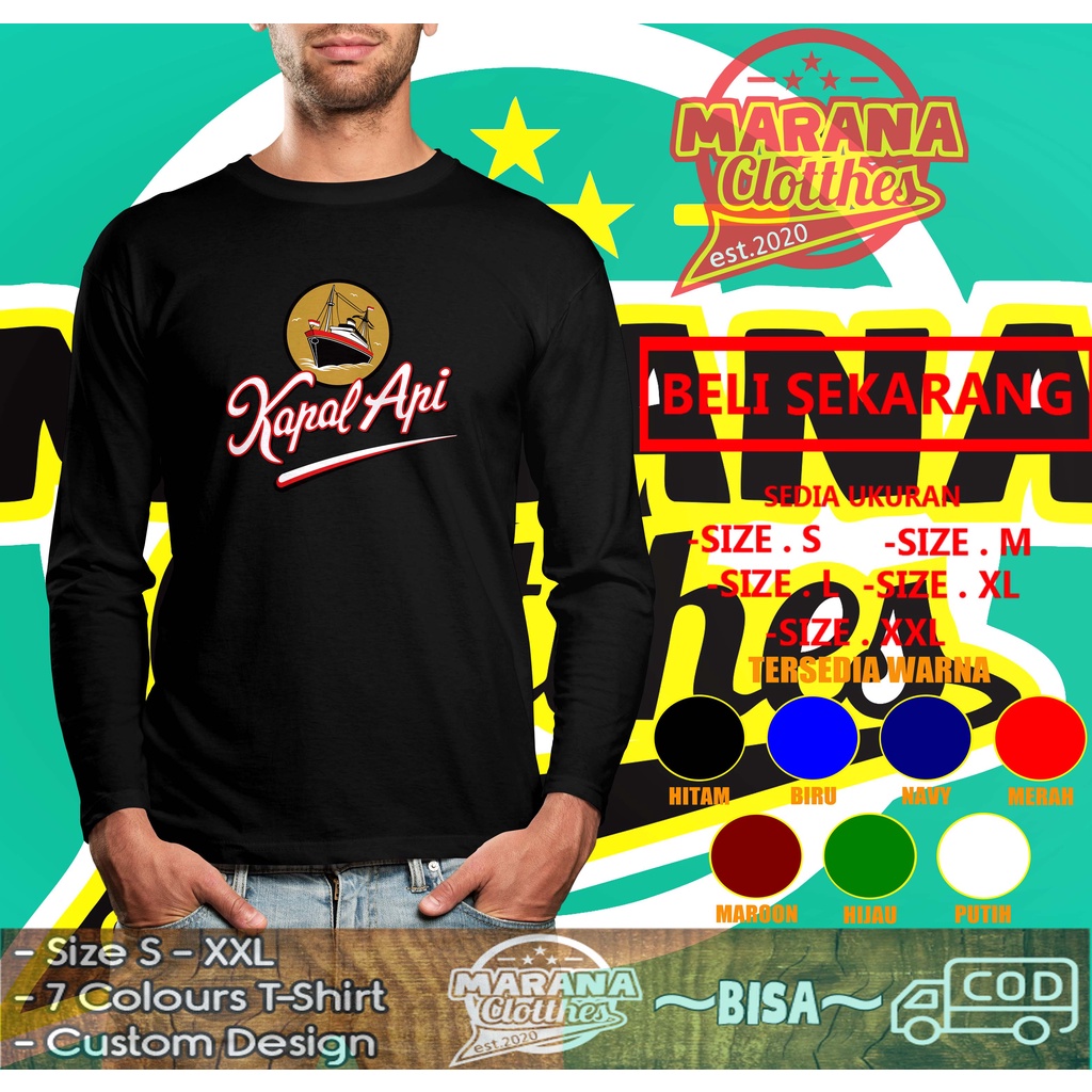 Kaos Baju KapalApi Lengan Panjang Kaos Distro
