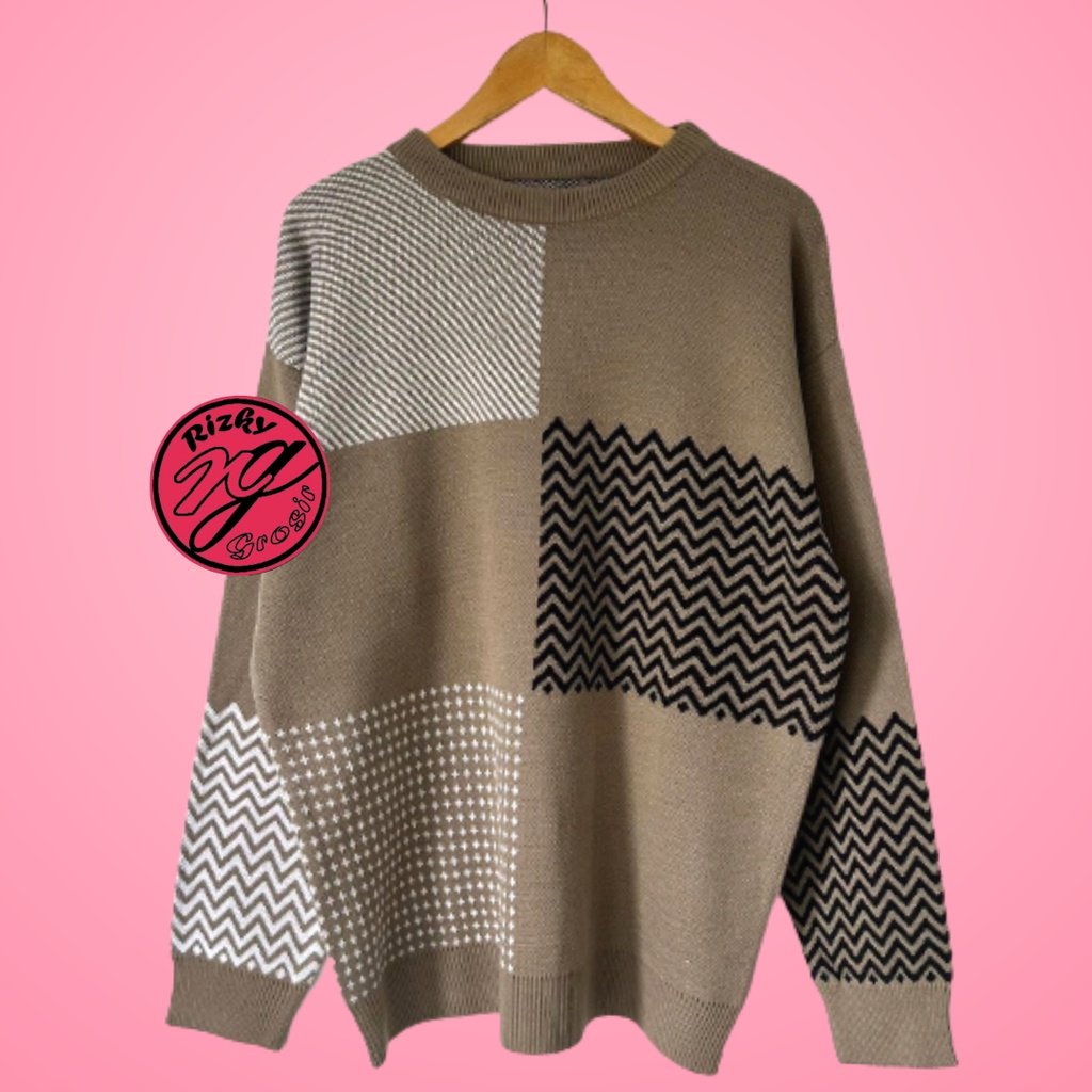 Rizky_grosir20 Reynata sweater knit atasan premium