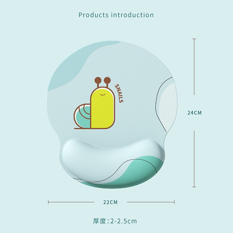 Lucu Kecil Snail Mouse Pad Alas Keyboard Bantal Meja Karet Resin Non-slip Mouse Pad Pergelangan Tangan Mouse Pad Gaming