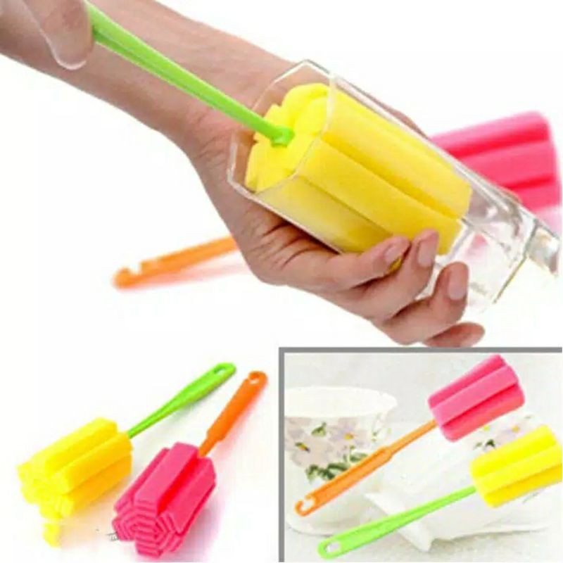 pembersih botol susu/ dot / ikat Spons Pembersih Botol Susu / Dot Bayi / Sikat Botol