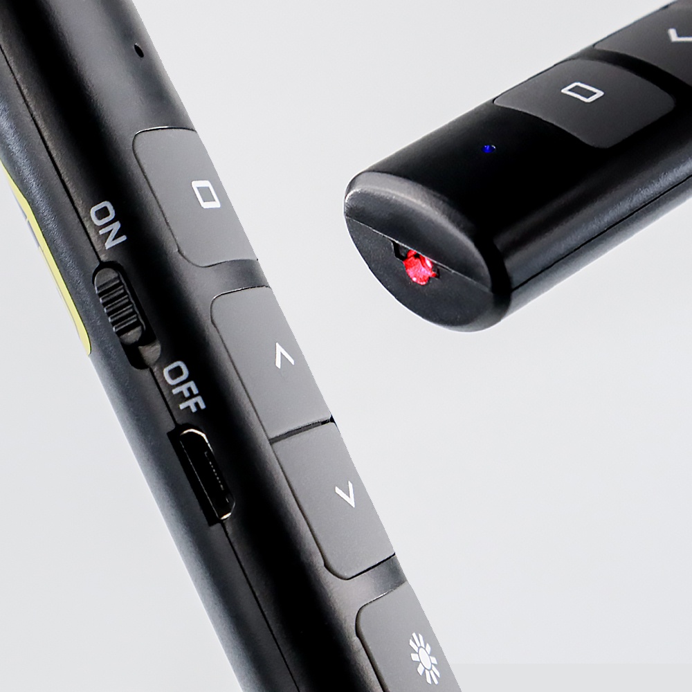 LASER POINTER PRESENTASI PEN REMOTE WIRELESS TAFFWARE 2.4GHz QS-216 BLACK