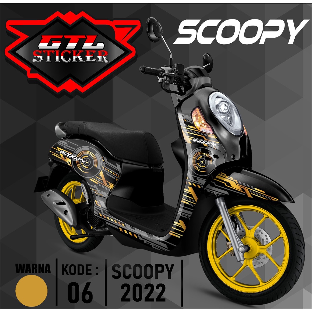 Sticker Decal Full Body Motor ScOopy New Fi 2021-2023 Dekal Setiker Striping Scoopy Fi new Variasi M