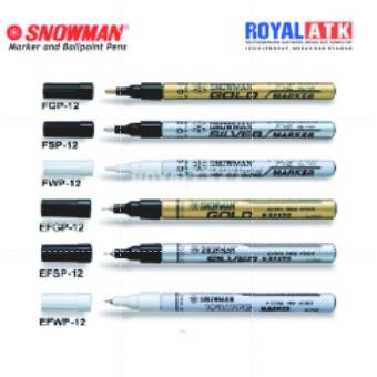 

S92 Spidol Paint Marker Snowman Fine/Extra Fine Tip White/Gold/Silver Spidol Cat Snowman PENJUALAN TERBANYAK ゜