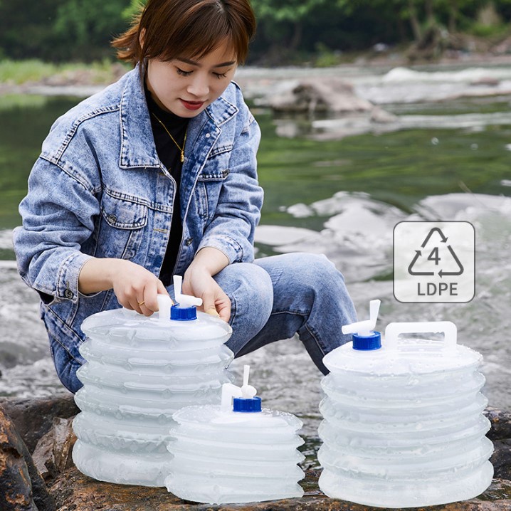 Botol Air Lipat Foldable Camping Water Storage 15 Liter / Botol Air 15 Liter / 5 Liter dengan keran pembuka / Botol Air Gunung Mendaki Outdoor Camping